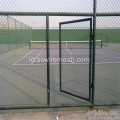 PVC Green Chain Link Pagar Untuk Bidang Olahraga